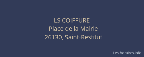 LS COIFFURE