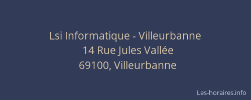 Lsi Informatique - Villeurbanne