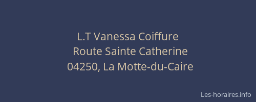 L.T Vanessa Coiffure
