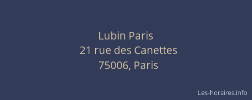 Lubin Paris