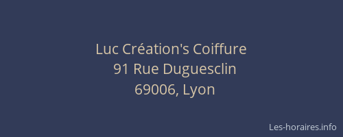 Luc Création's Coiffure
