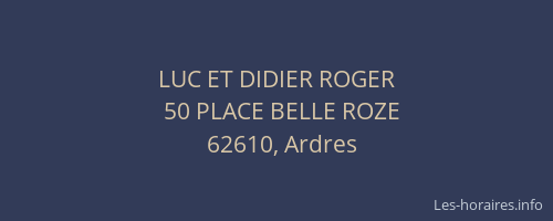 LUC ET DIDIER ROGER