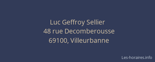 Luc Geffroy Sellier