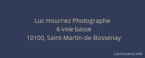 Luc Hourriez Photographe