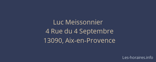 Luc Meissonnier