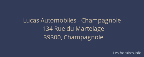 Lucas Automobiles - Champagnole