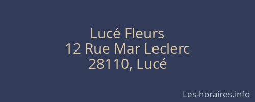 Lucé Fleurs