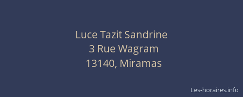 Luce Tazit Sandrine