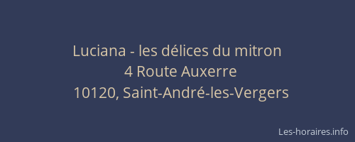 Luciana - les délices du mitron