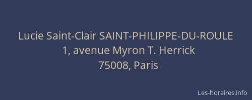 Lucie Saint-Clair SAINT-PHILIPPE-DU-ROULE