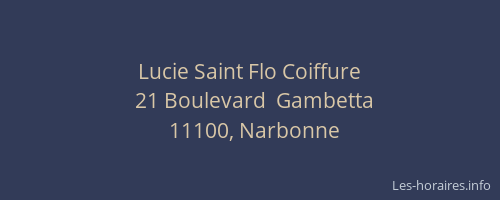 Lucie Saint Flo Coiffure