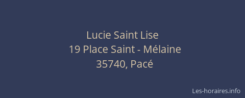 Lucie Saint Lise