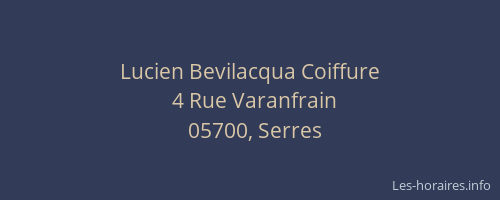 Lucien Bevilacqua Coiffure