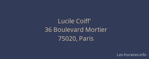 Lucile Coiff'