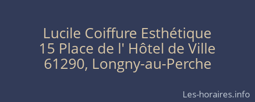 Lucile Coiffure Esthétique
