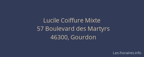 Lucile Coiffure Mixte