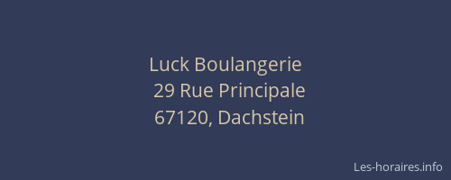 Luck Boulangerie