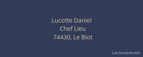 Lucotte Daniel
