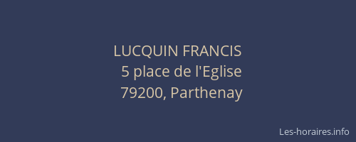 LUCQUIN FRANCIS