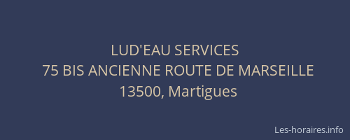 LUD'EAU SERVICES