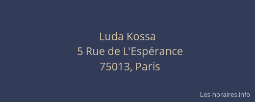 Luda Kossa
