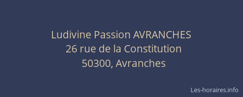 Ludivine Passion AVRANCHES
