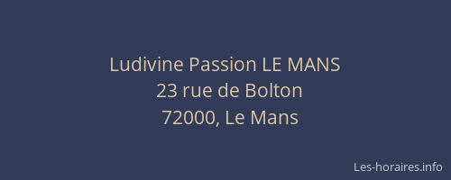 Ludivine Passion LE MANS