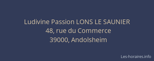 Ludivine Passion LONS LE SAUNIER