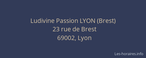 Ludivine Passion LYON (Brest)