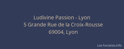Ludivine Passion - Lyon