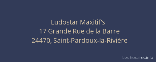 Ludostar Maxitif's
