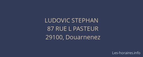 LUDOVIC STEPHAN