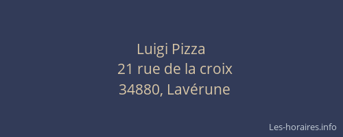 Luigi Pizza