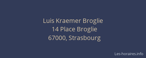 Luis Kraemer Broglie