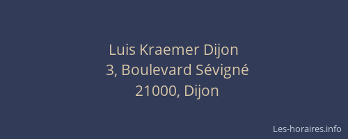 Luis Kraemer Dijon