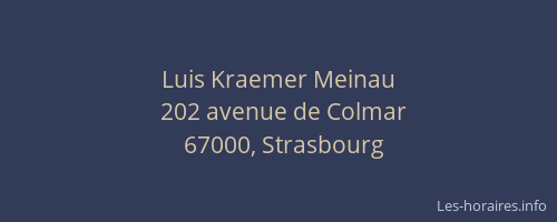 Luis Kraemer Meinau