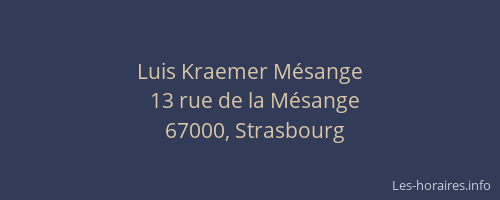 Luis Kraemer Mésange