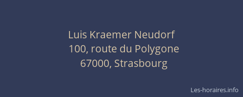 Luis Kraemer Neudorf