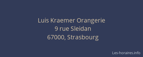 Luis Kraemer Orangerie