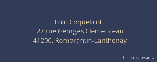 Lulu Coquelicot