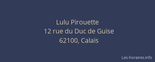 Lulu Pirouette