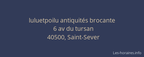 luluetpoilu antiquit&eacute;s brocante