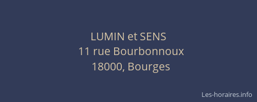 LUMIN et SENS