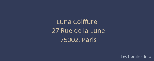 Luna Coiffure