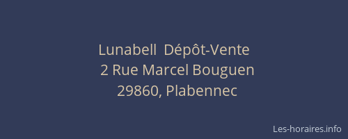 Lunabell  D&eacute;p&ocirc;t-Vente