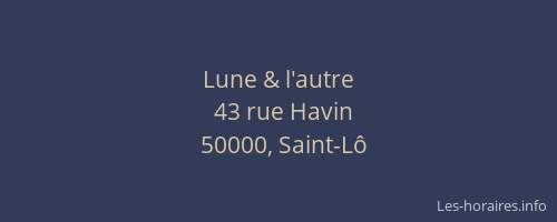 Lune & l'autre