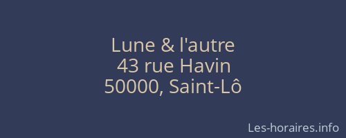 Lune & l'autre