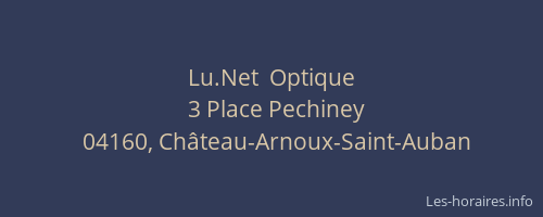 Lu.Net  Optique