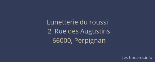 Lunetterie du roussi