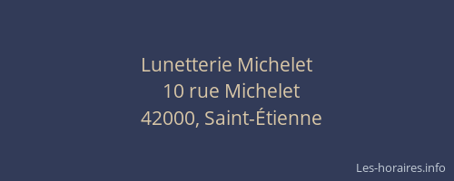 Lunetterie Michelet